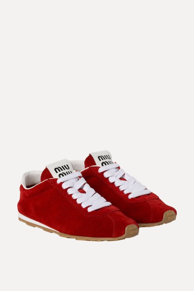 Plume Suede Sneakers from Miu Miu