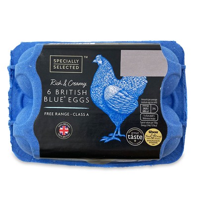  Rich & Creamy British Blue Eggs Free Range