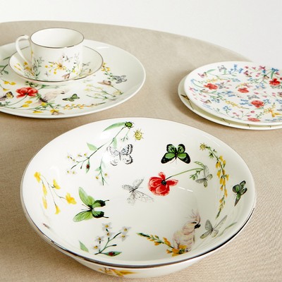 Isabelle’s Garden Party Large Bone China Serving Bowl from Nimerology