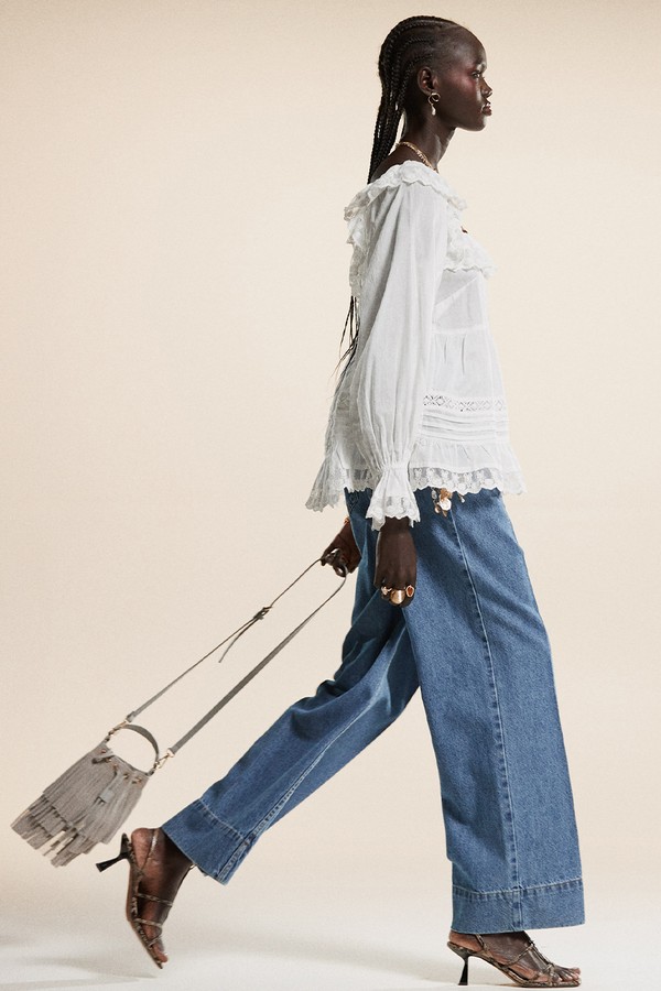 Wide Leg Jean With Crease Front from ASOS DESIGN