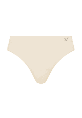 The Tencel High Leg Brief, White Sand 