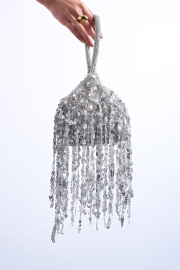 Giana Sequin Tassel Grab Bag from Topshop