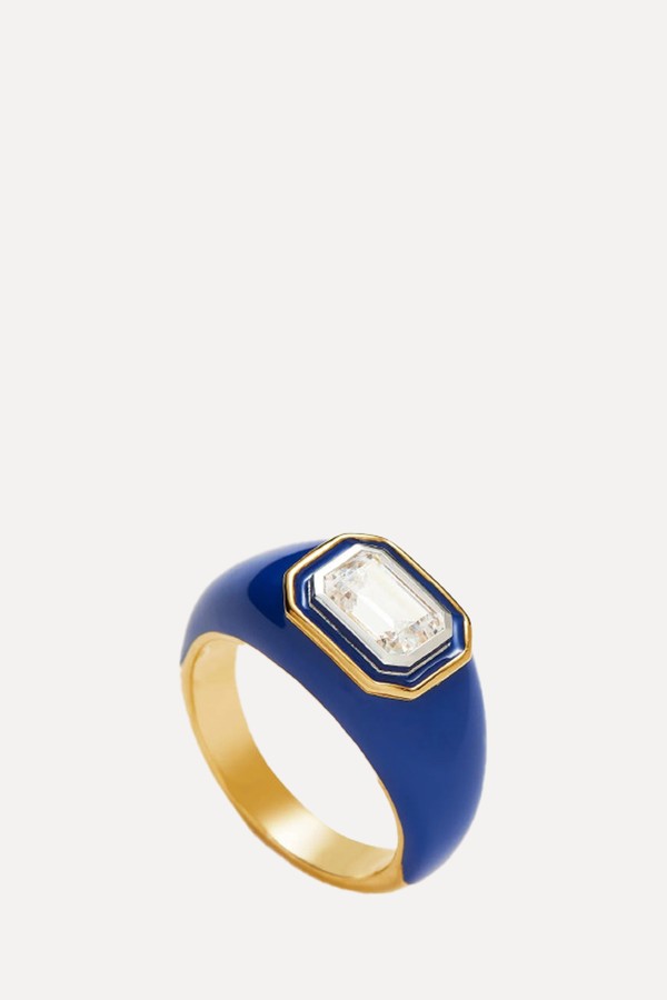 Enamel & Stone Dome Statement Ring from Missoma