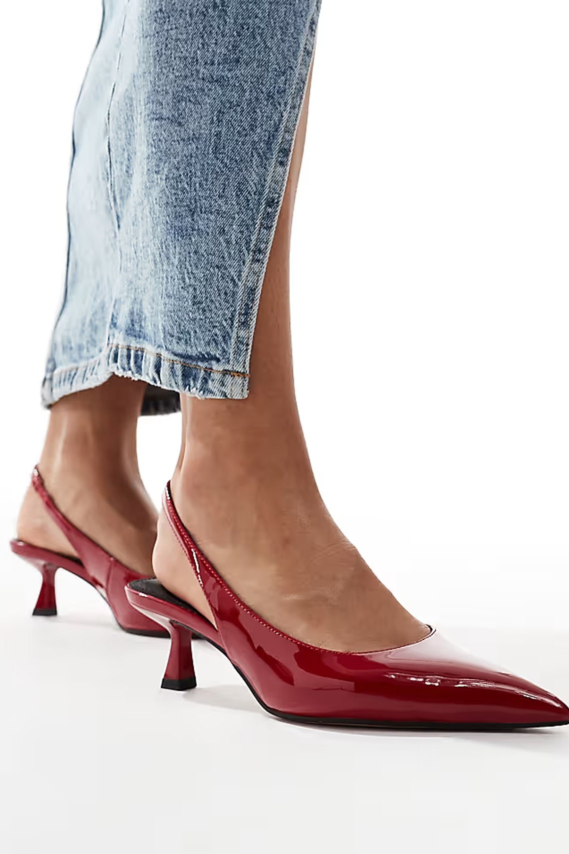 Stroll Slingback Mid Heeled Shoes from asos design