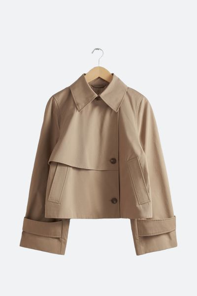 Short Trench Coat Jacket