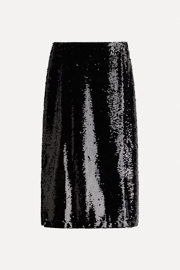 Sequined Midi Skirt from H&M