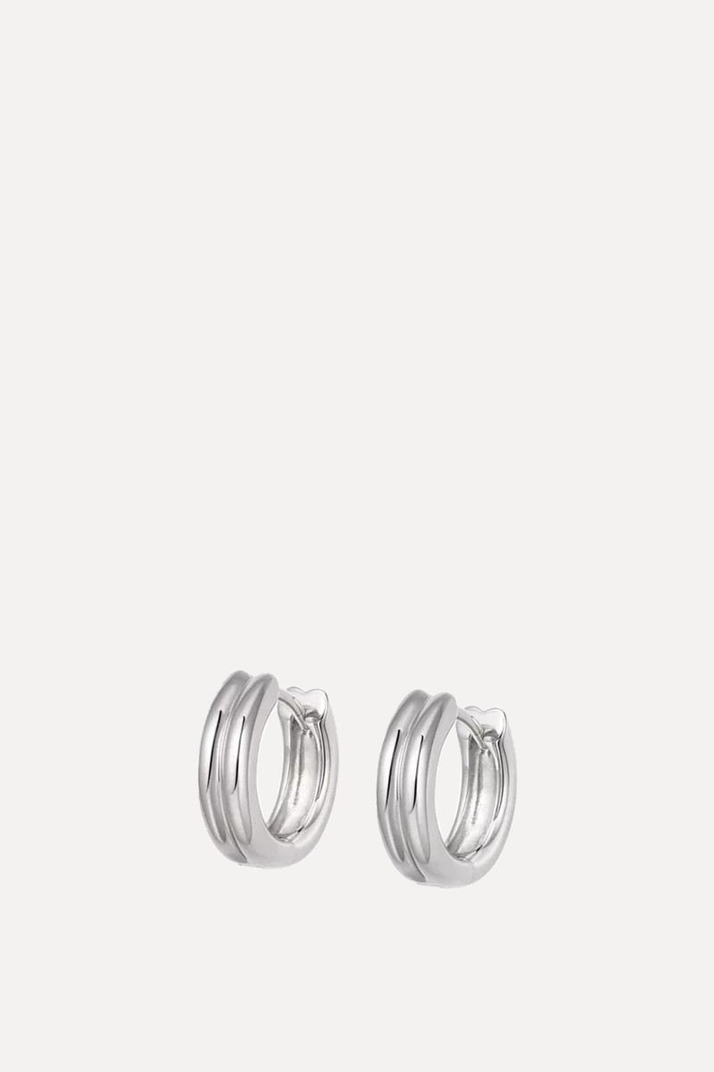 Double Ridge Huggie Hoop Earrings from Daisy