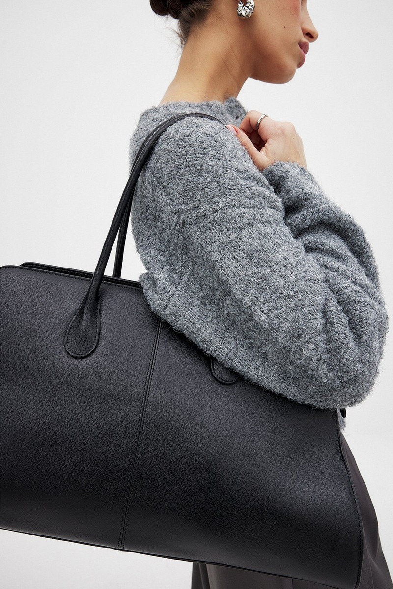 Big Leather Tote Bag