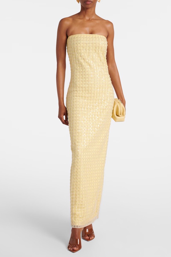 Embellished Strapless Gown from Rotate