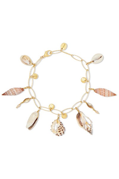 Gold-Plated, Shell & Pearl Bracelet from Chan Luu