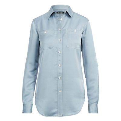 Sateen Button-Down Shirt