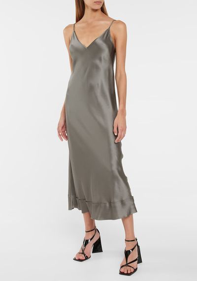 Stella Silk Satin Slip Dress from Lee Mathews