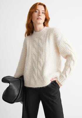 Cable Knit Wool Sweater from & Other Stories