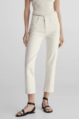 Mid-Waist Slim-Cropped-Fit Jeans from Massimo Dutti