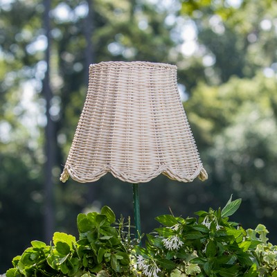 Scalloped Rattan Lampshade from Maison Maison Design