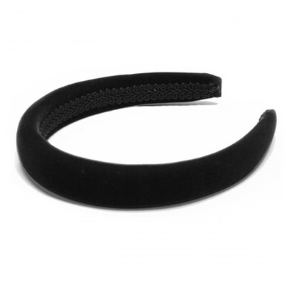 Thin Padded Black Velvet Headband from Johnny Loves Rosie