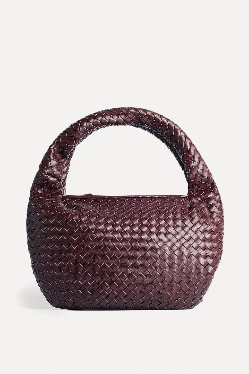 Woven Rounded Shoulder Bag