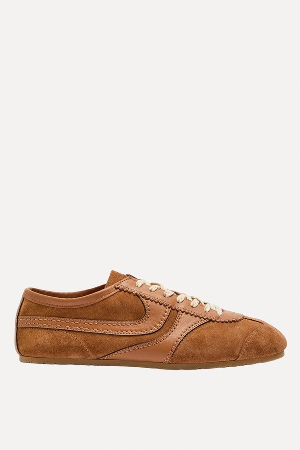Panelled Suede Sneakers from Dries Van Noten
