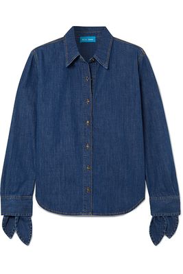 Larsen Tie-Detailed Denim Shirt from M.I.H Jeans