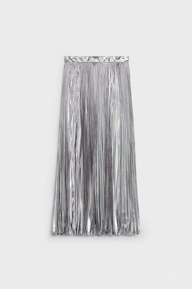 Pleated Midi Skirt from Celine 