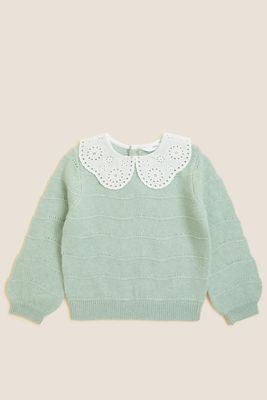 Collared Jumper (2-7 Yrs) from M&S Collection