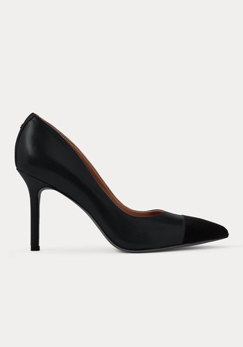 Lindella Velvet-and-Leather Pump