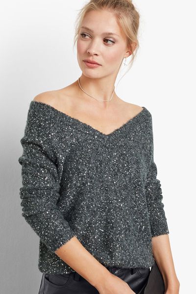 Alia Sequin Knit Jumper