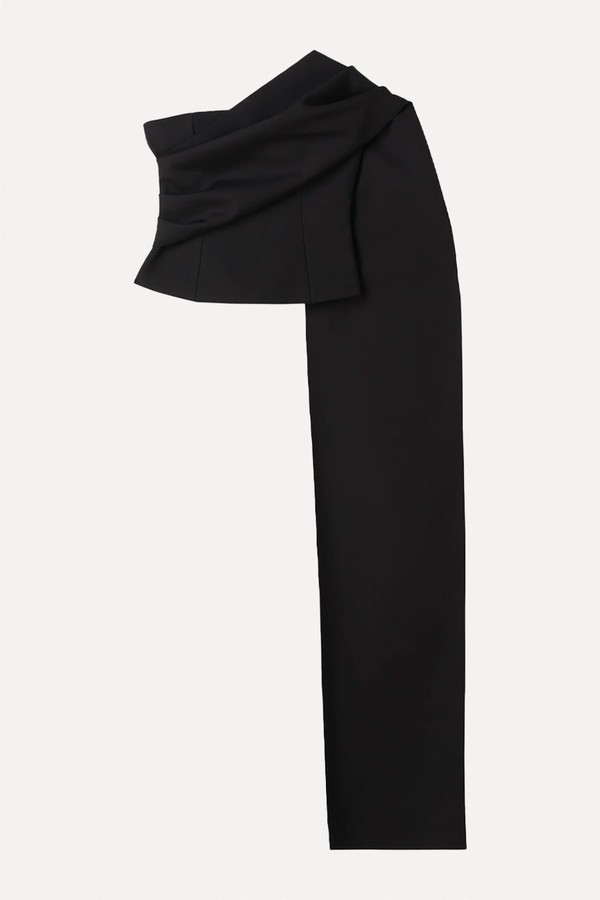 One-Shoulder Cape Top from Róhe