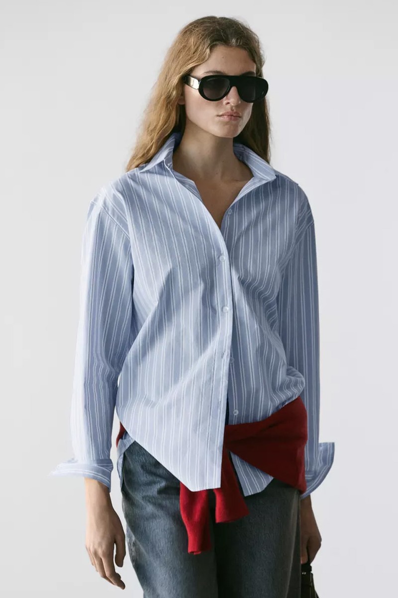 100% Cotton Striped Shirt 