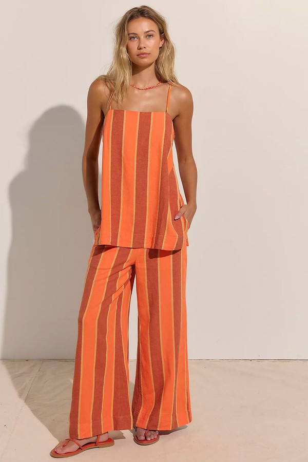 Sightseer Linen Striped Pant Sets