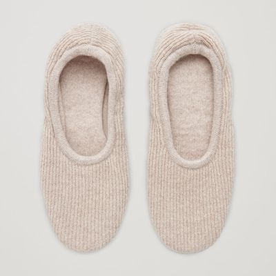 Ribbed Cashmere Slippers from COS