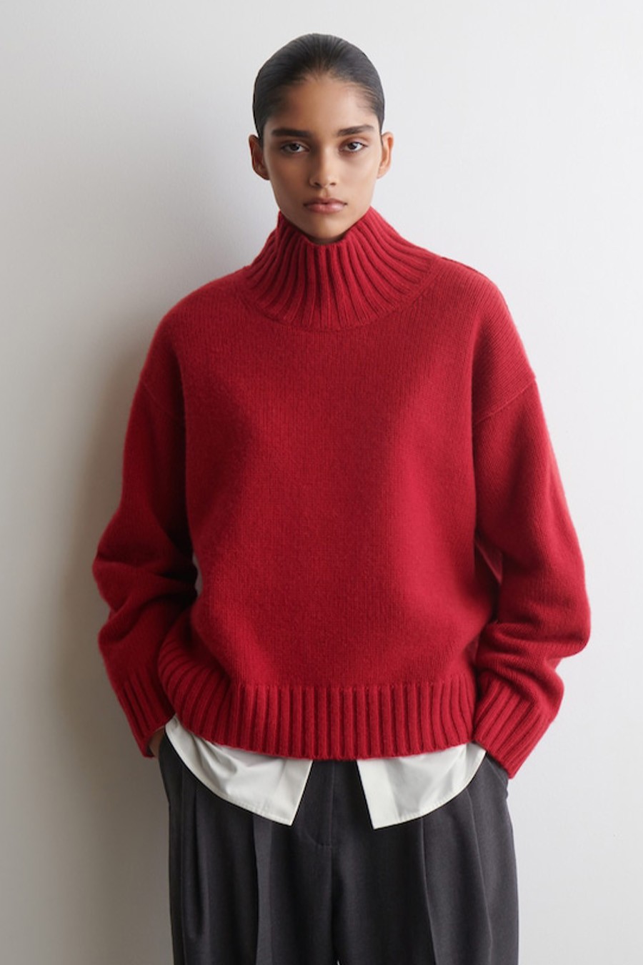 Cashmere Funnel-Neck Jumper from COS
