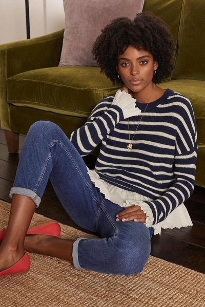 Catherine Woven Fluffy Jumper from Boden