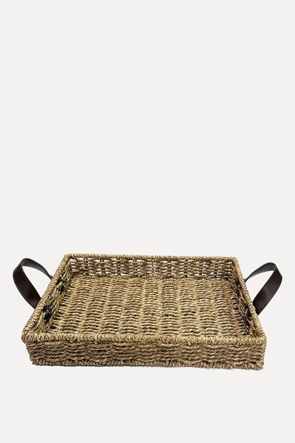 Rectangular Woven Tray With Handles from F&F Home