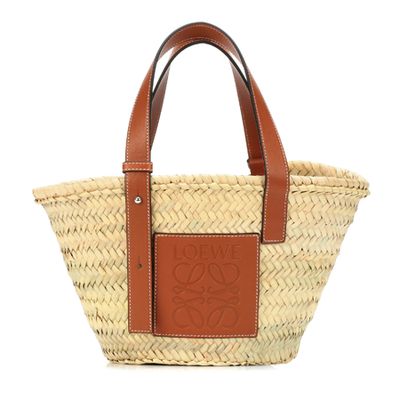 Leather Trimmed Basket Tote from Loewe