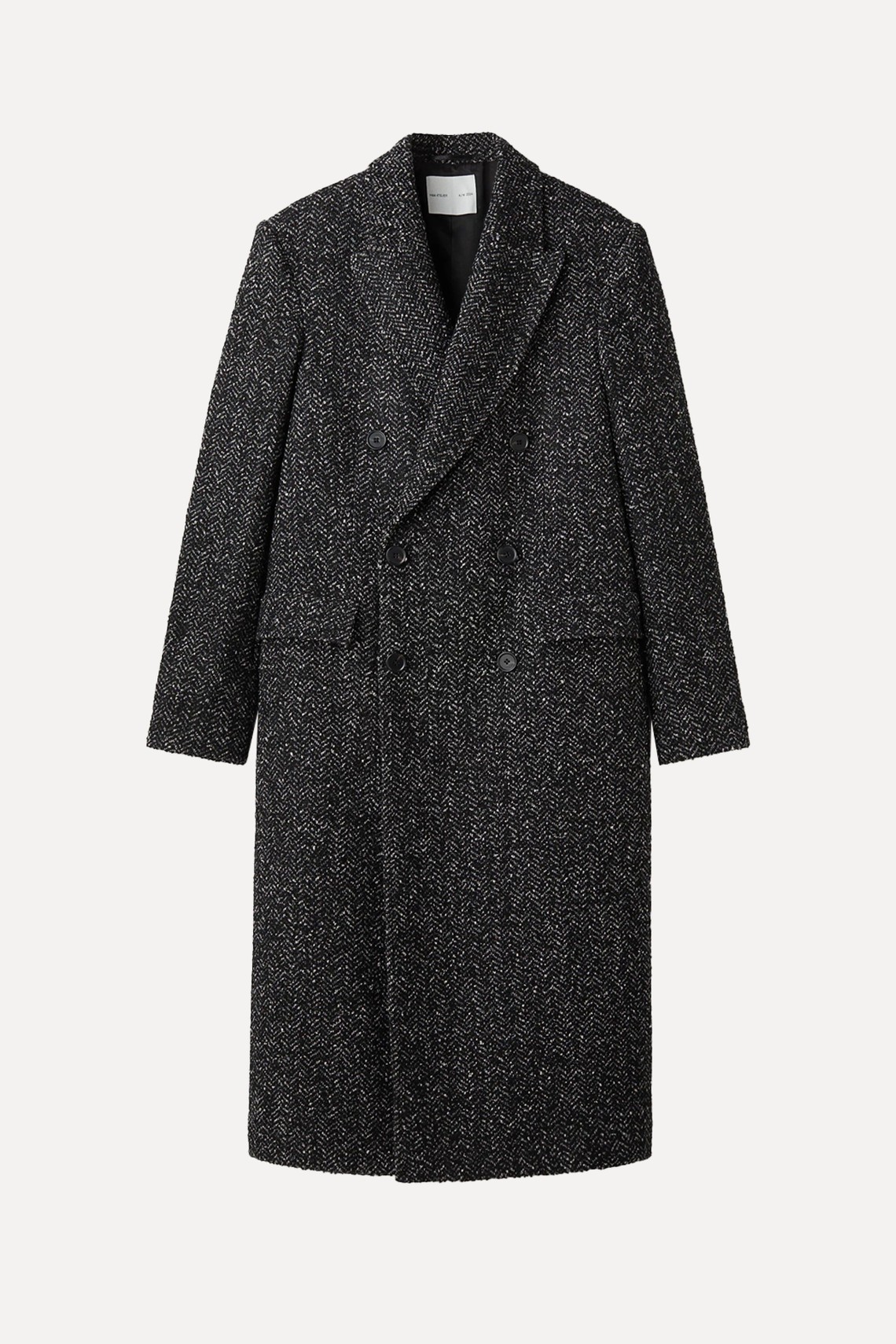 Wool-Blend Double-Breasted Tweed Coat from H&M