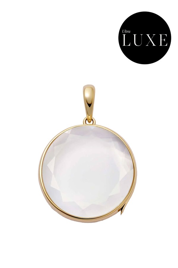 Large Round 18K Gold Locket from Loquet London