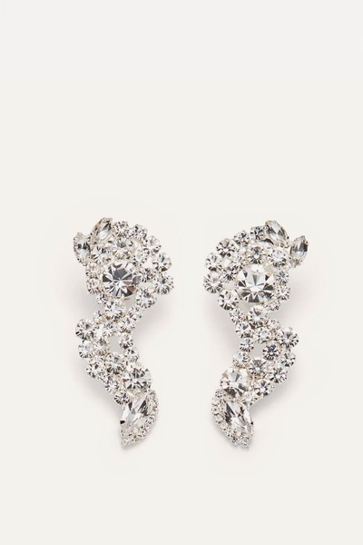 Crystal Scatter Drop Earrings from Magda Butrym