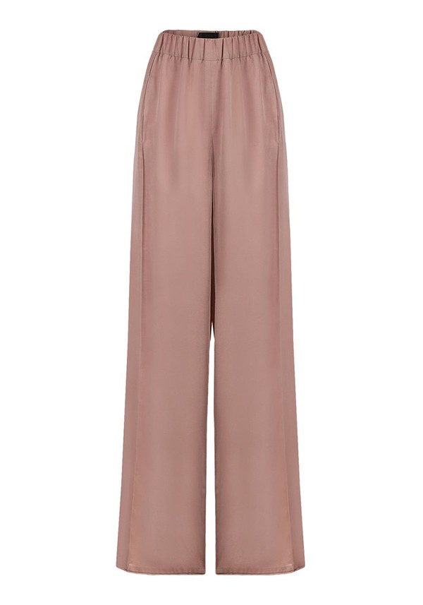 Satin Wide-Leg Square Pants from Bevza