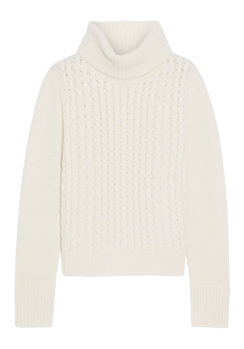 Billie Cable-Knit Cashmere Turtleneck from Iris & Ink