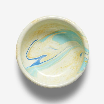 Lemon Yellow Marble Cereal Bowl from Bornn 
