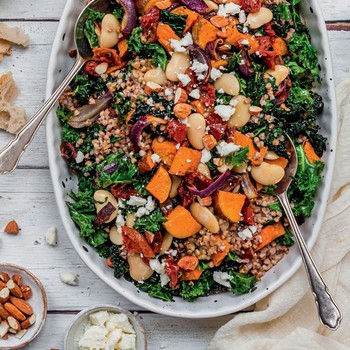 Sweet Potato, Kale & Sun-Dried Tomato Salad