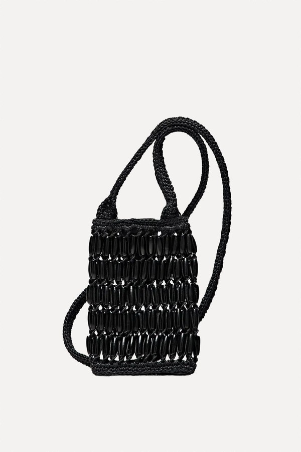Crossbody Bag With Wooden Details from Massimo Dutti