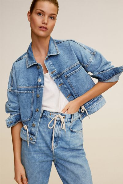 Medium Wash Denim Jacket from Mango