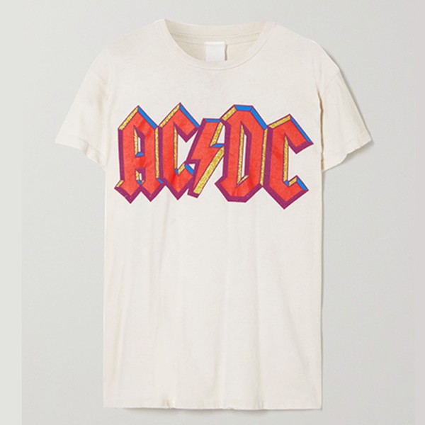 AC/DC Printed Cotton-Jersey T-Shirt from Madeworn