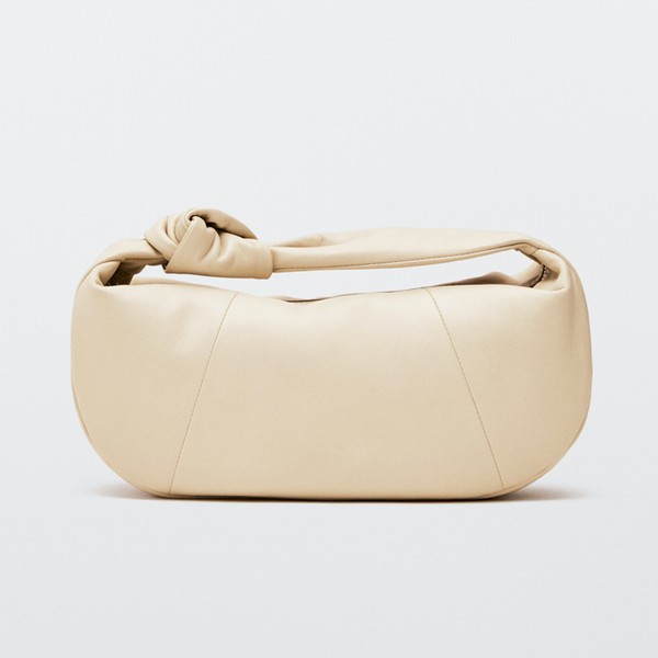 Nappa Leather Croissant Bag from Massimo Dutti