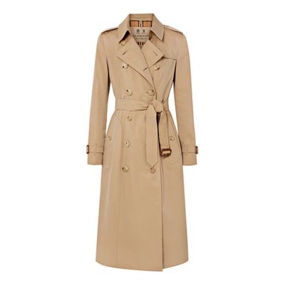 The Chelsea Long cotton-gabardine Trench Coat from Burberry