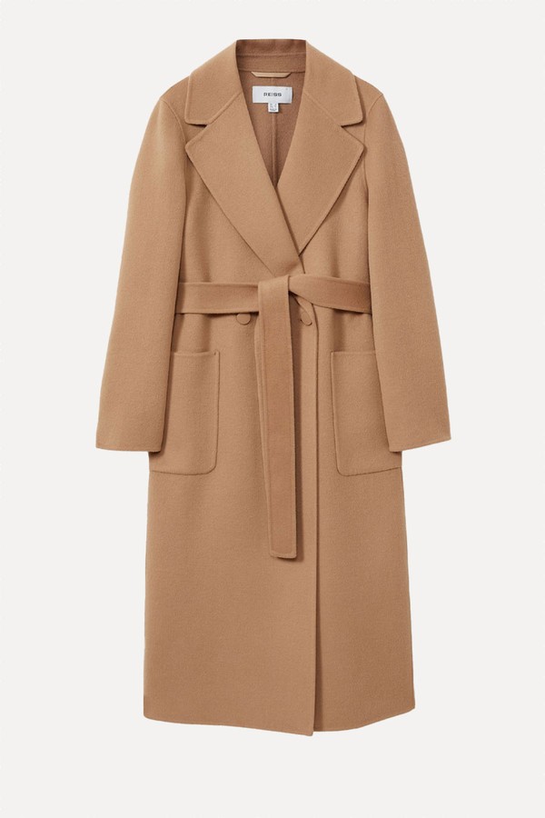 Lucia Petite Wool Blend Double Breasted Blindseam Coat from Reiss