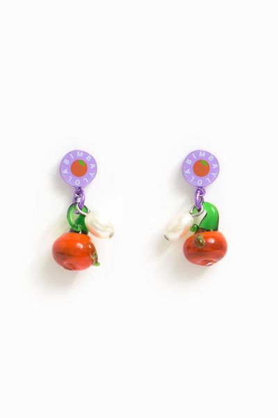 Purple Fruit Earrings from Bimba Y Lola