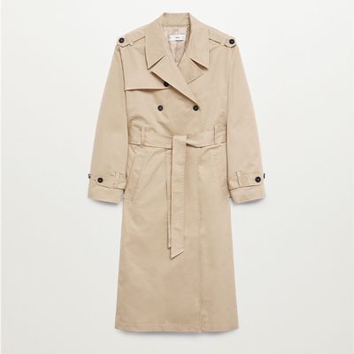 Belt Cotton-Blend Trench from Mango